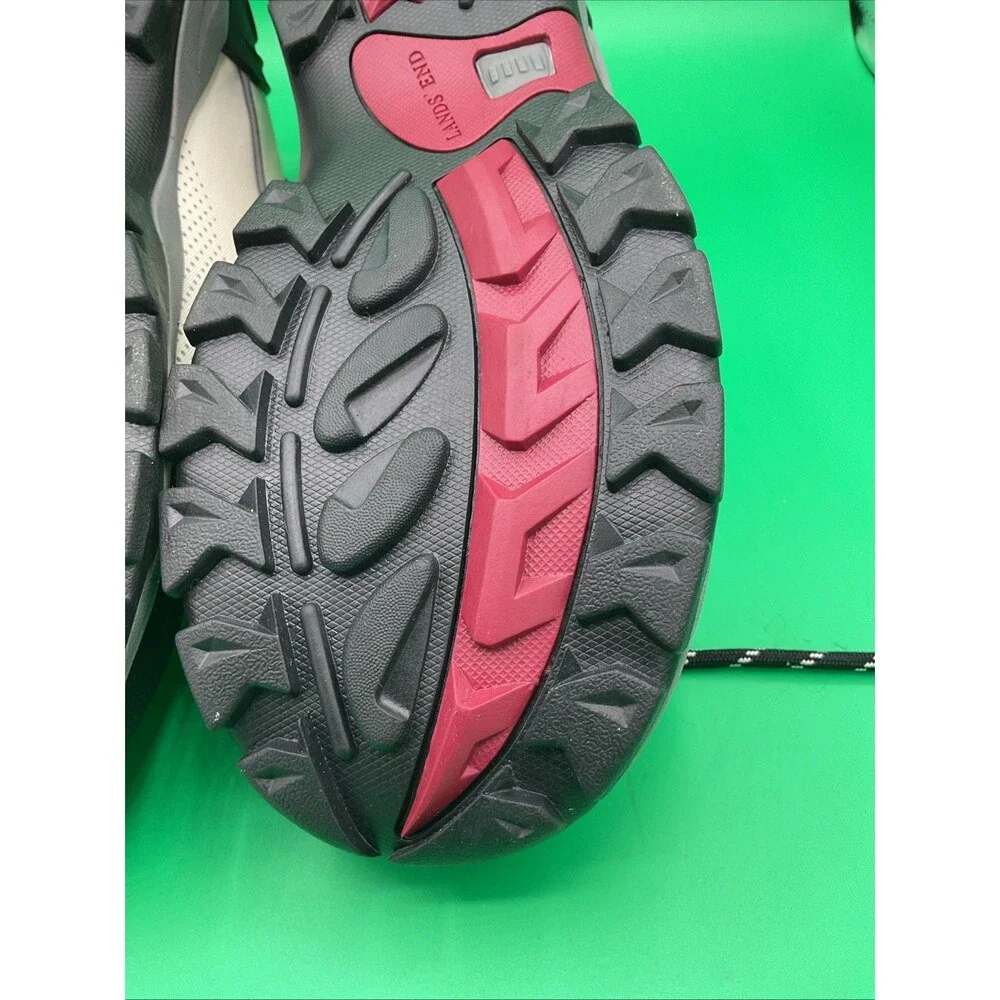 Lands' End women's White /black Hiking Athletic Shoes size 10B.NWOB - Picture 13 of 14